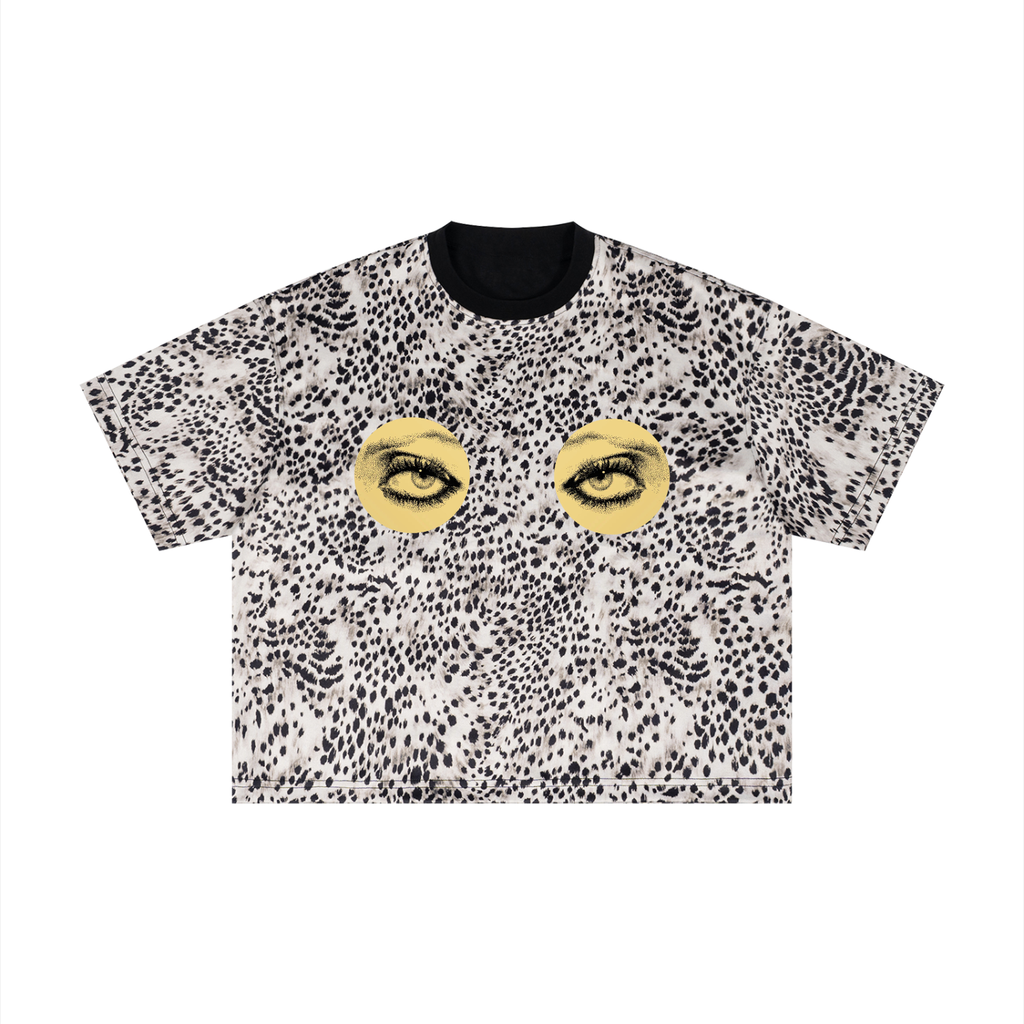 Unisex Leopard Print Boxy T-Shirt