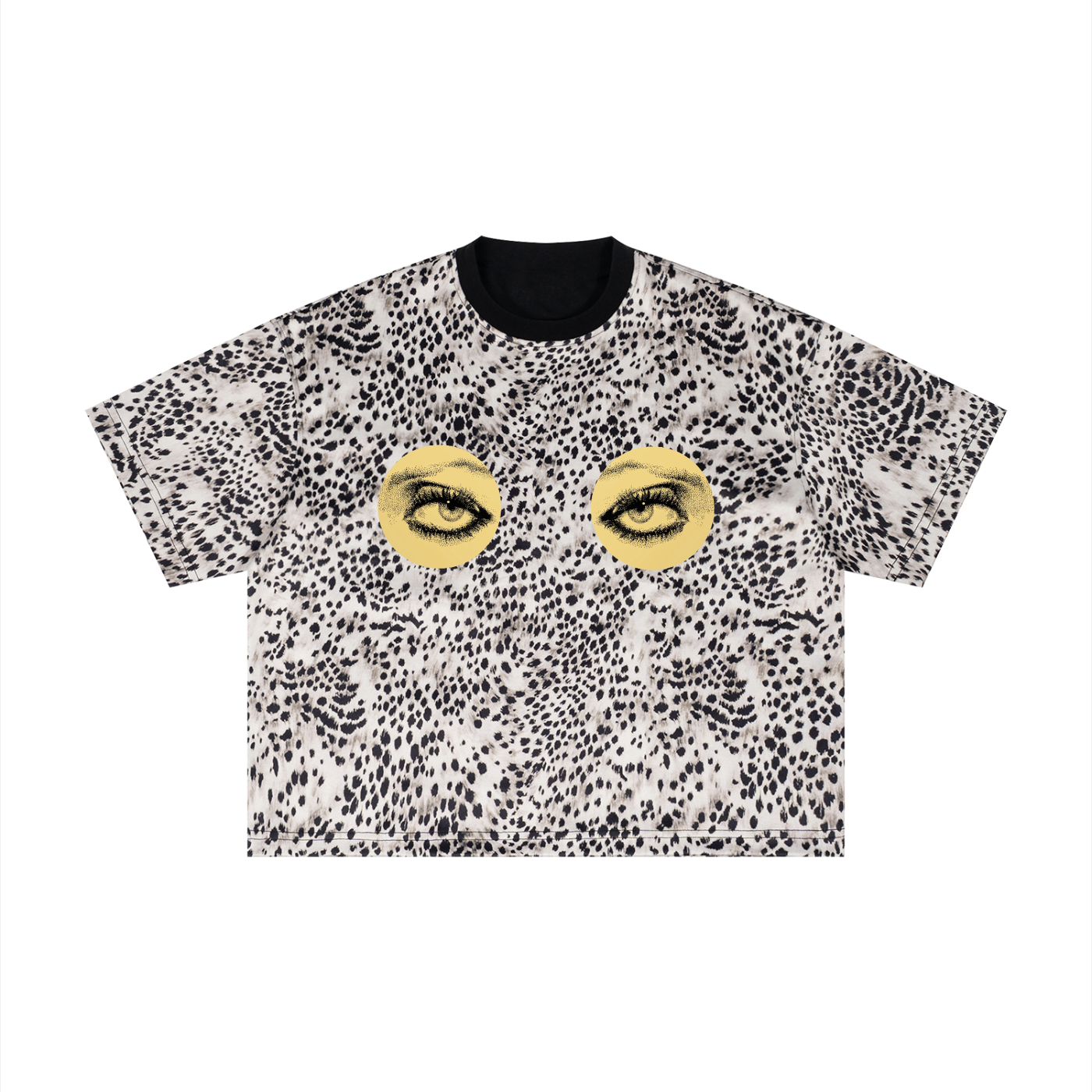 Unisex Leopard Print Boxy T-Shirt