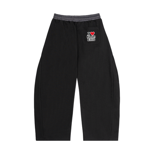 Plaid Waistband Barrel Sweatpants