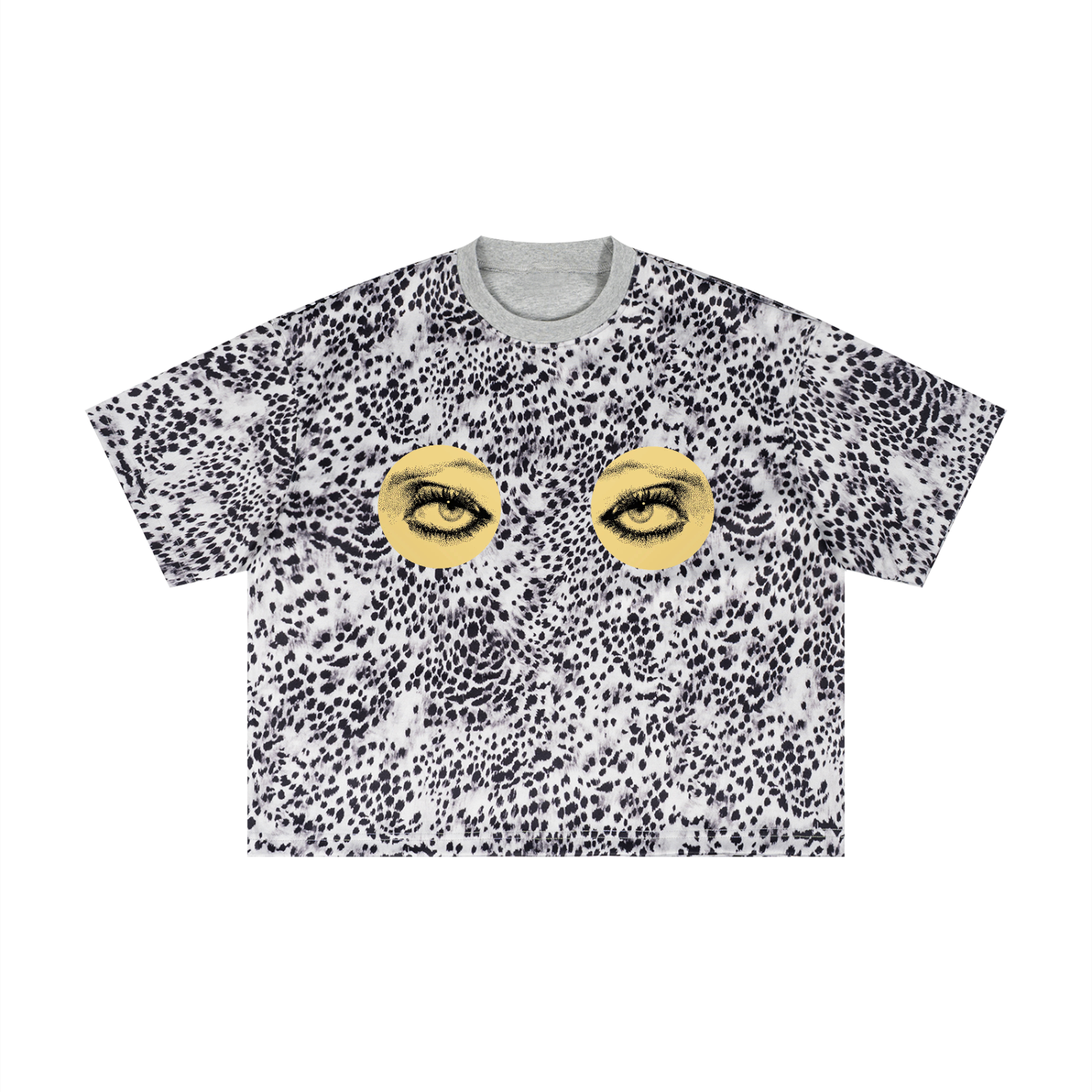 Unisex Leopard Print Boxy T-Shirt