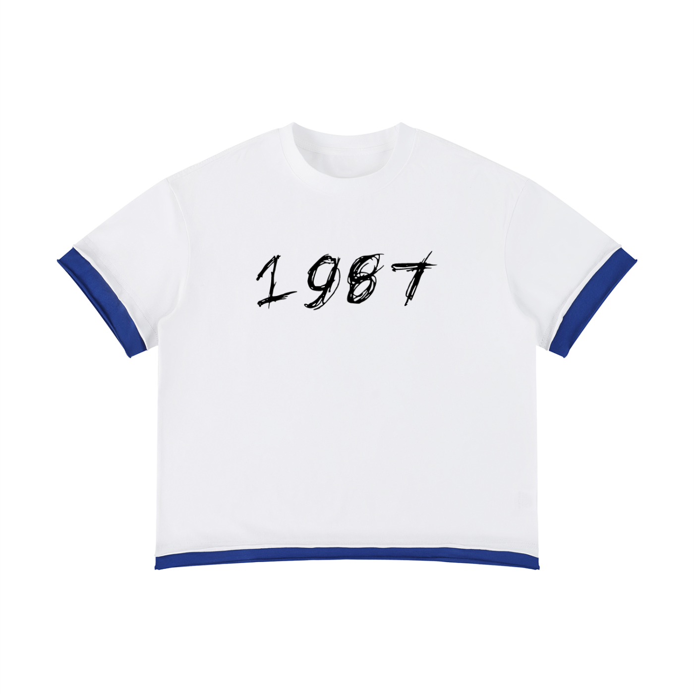 Unisex Boxy Color Block T-Shirt