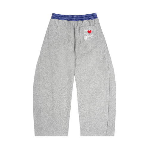 Plaid Waistband Barrel Sweatpants