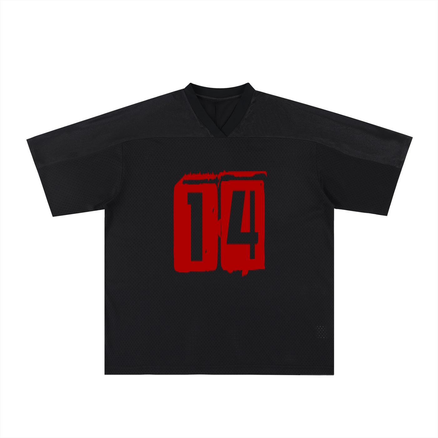 Oversized Mesh V-Neck Soccer Jersey