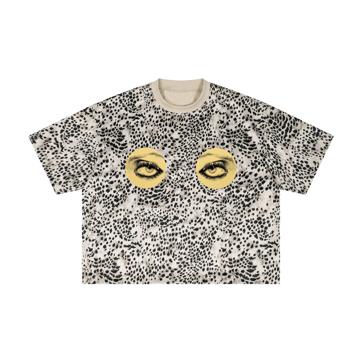Unisex Leopard Print Boxy T-Shirt